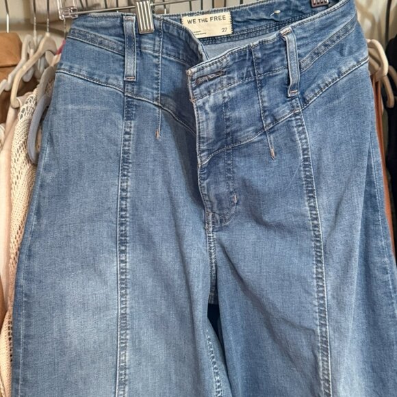 Free People We the Libre Wide Leg Jeans - Picture 2 of 4